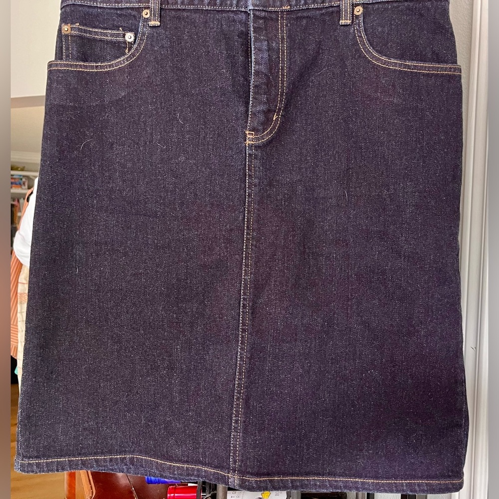 Ralph Lauren Dark Indigo Denim Skirt